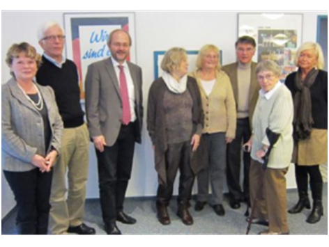 v.l.: Dagmar Göllner, Eberhard Schnutz, Volkmar Klein MdB, Ingrid Hirsch, Dr. Maria Czell, Dr. Wolfgang Bauch, Helga Mücke, Magdalene Sörries-Meister 